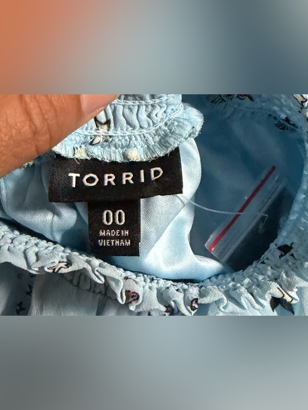 NWT Torrid Mini Clipdot Blouson Sleeve Mock Neck Skater Dress Size 00 M/L - Picture 5 of 15